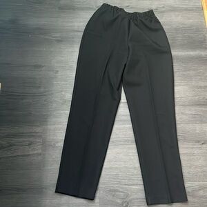 TALL Donnkenny classics black dress pants stretchy elastic waist size 14 TALL